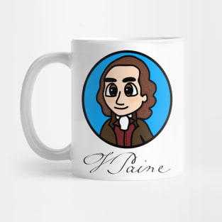 Patriot Portrait - Chibi Thomas Paine (Large Print) with Signature Mug